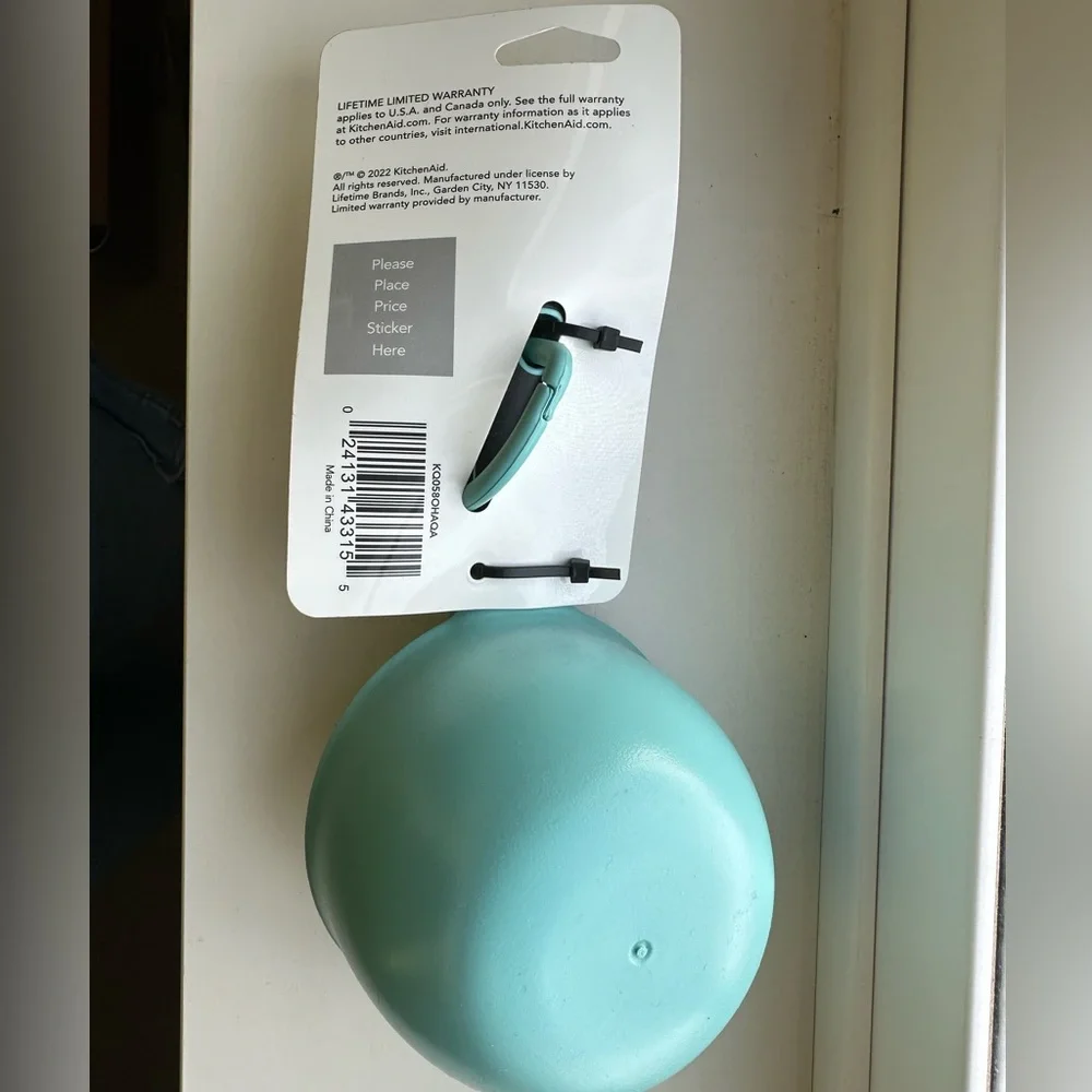 NEW KitchenAid Measuring Cups Set of 4 Aqua/Teal‎ Soft Grip Dishwasher Safe